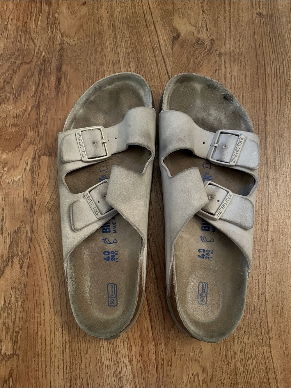 Birkenstock Arizona Soft Footbed Suede Leather Sandals